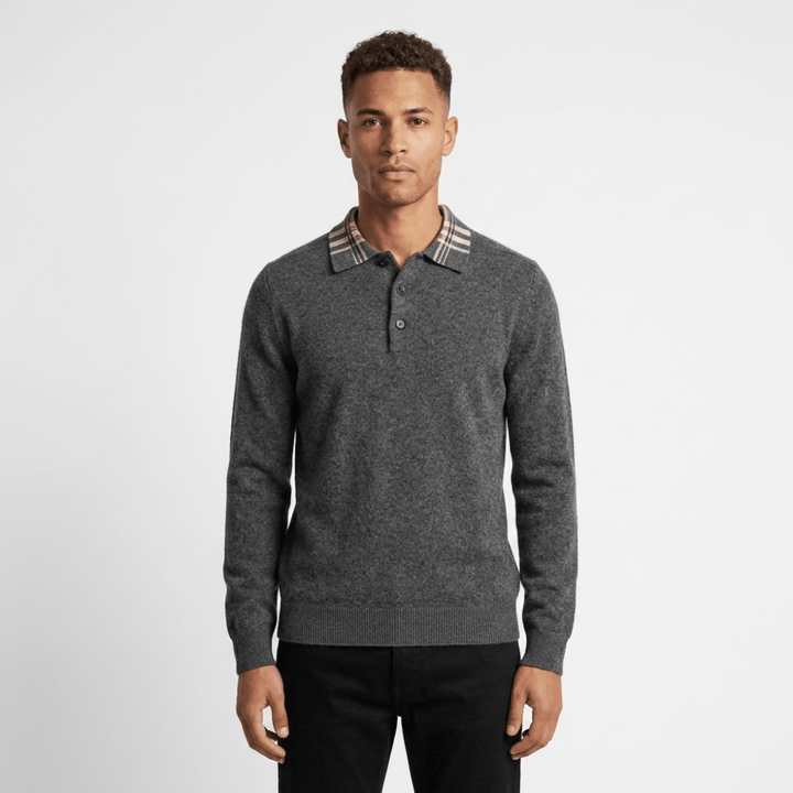 Barron – Wool Polo Sweater - Hilltop Nord