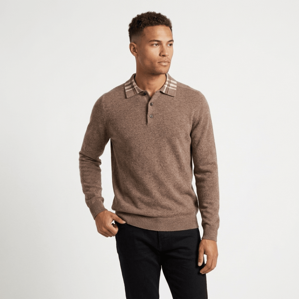 Barron – Wool Polo Sweater - Hilltop Nord