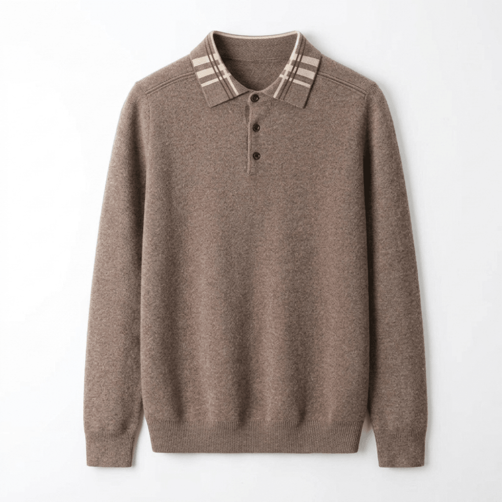 Barron – Wool Polo Sweater - Hilltop Nord