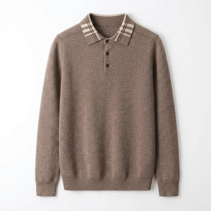 Barron – Wool Polo Sweater - Hilltop Nord