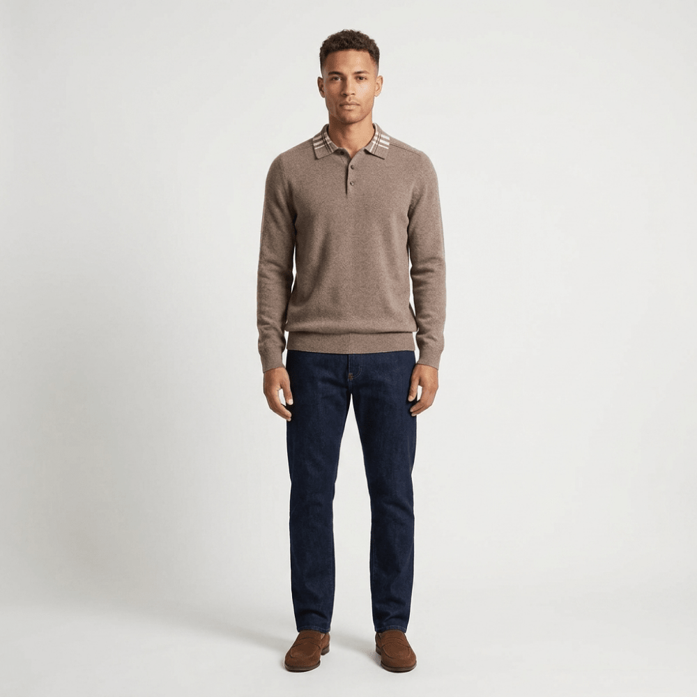 Barron – Wool Polo Sweater - Hilltop Nord