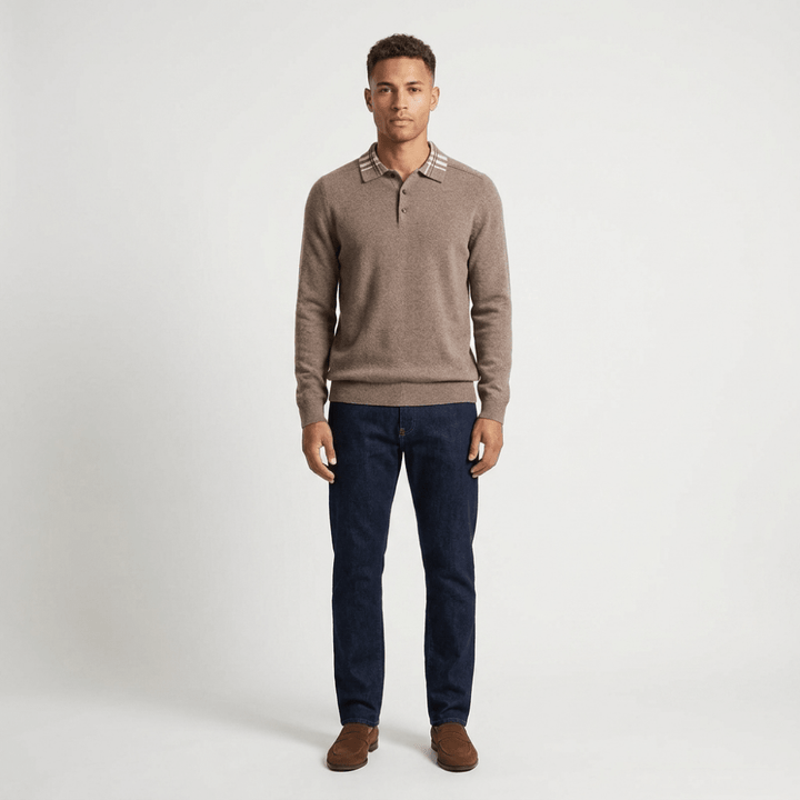 Barron – Wool Polo Sweater - Hilltop Nord