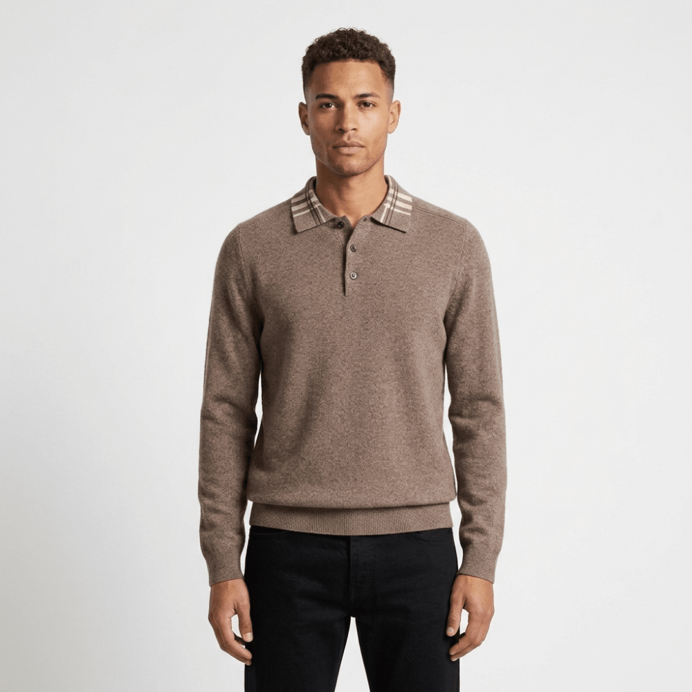 Barron – Wool Polo Sweater - Hilltop Nord