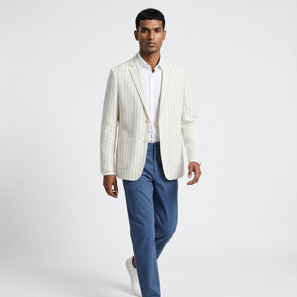 Montmere – Linen Blazer — White