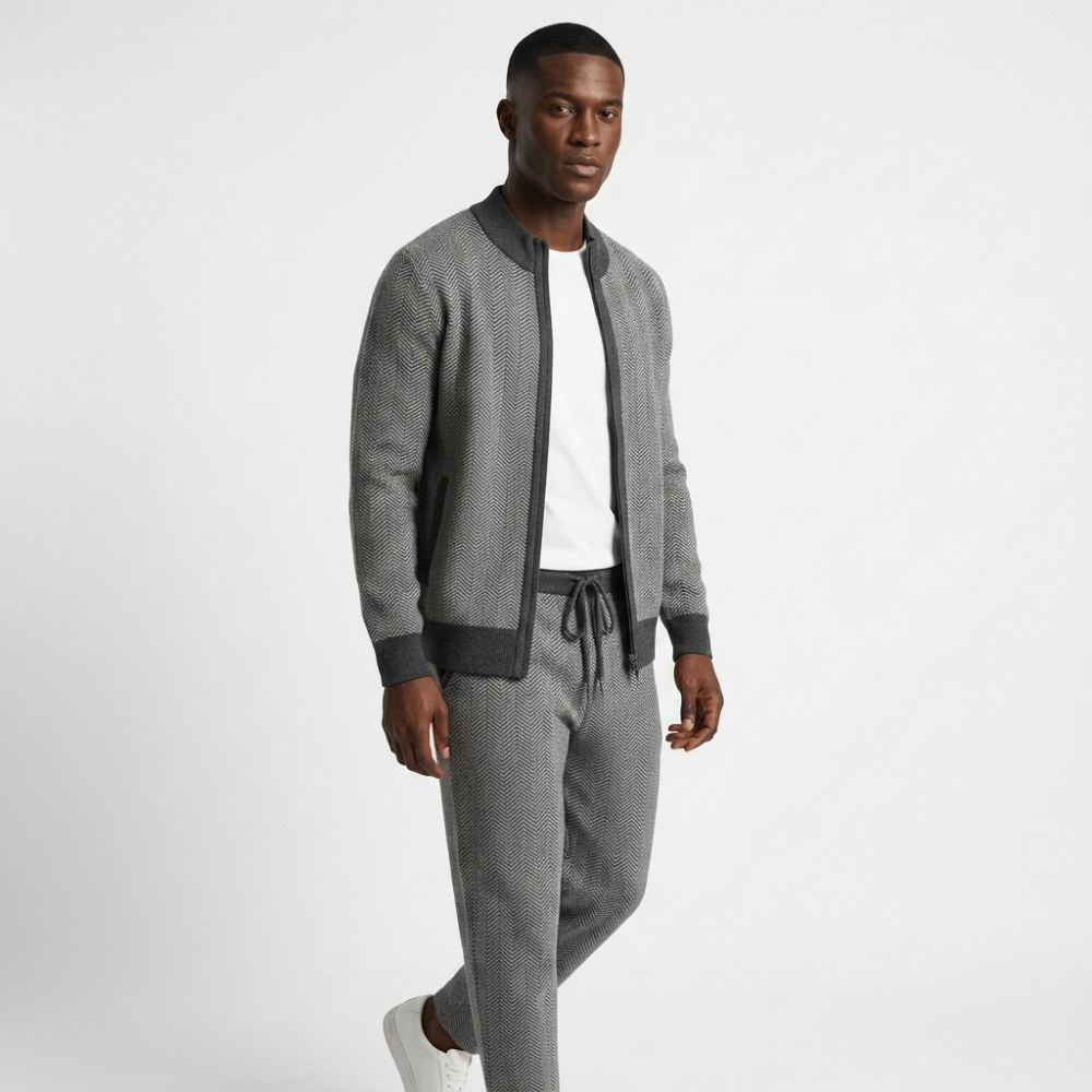 Cliffweave – Wool Jogger Set — Gray