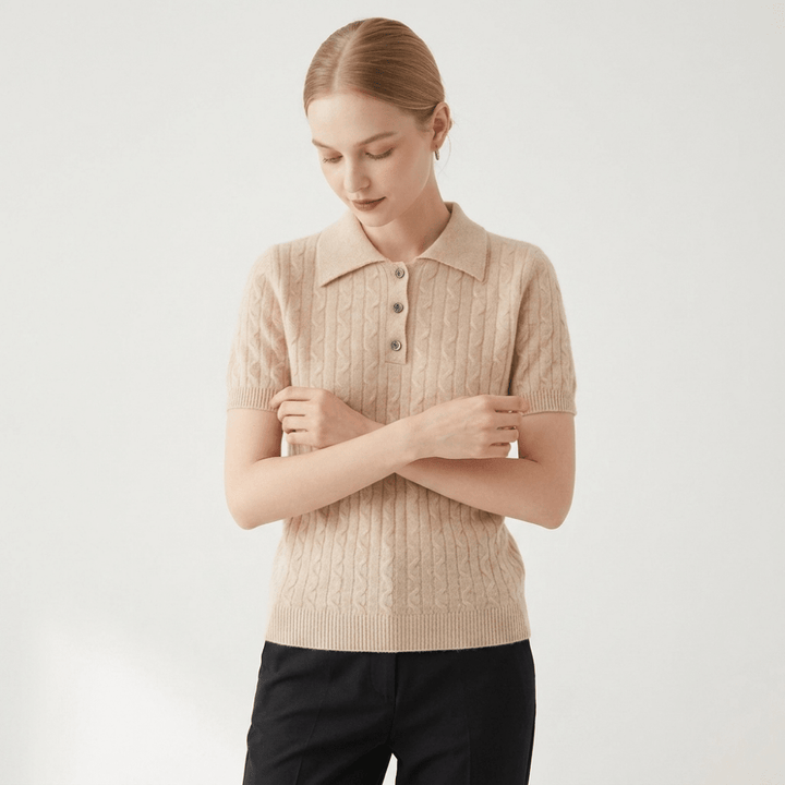 Solstice – Cashmere Wool Polo - Hilltop Nord