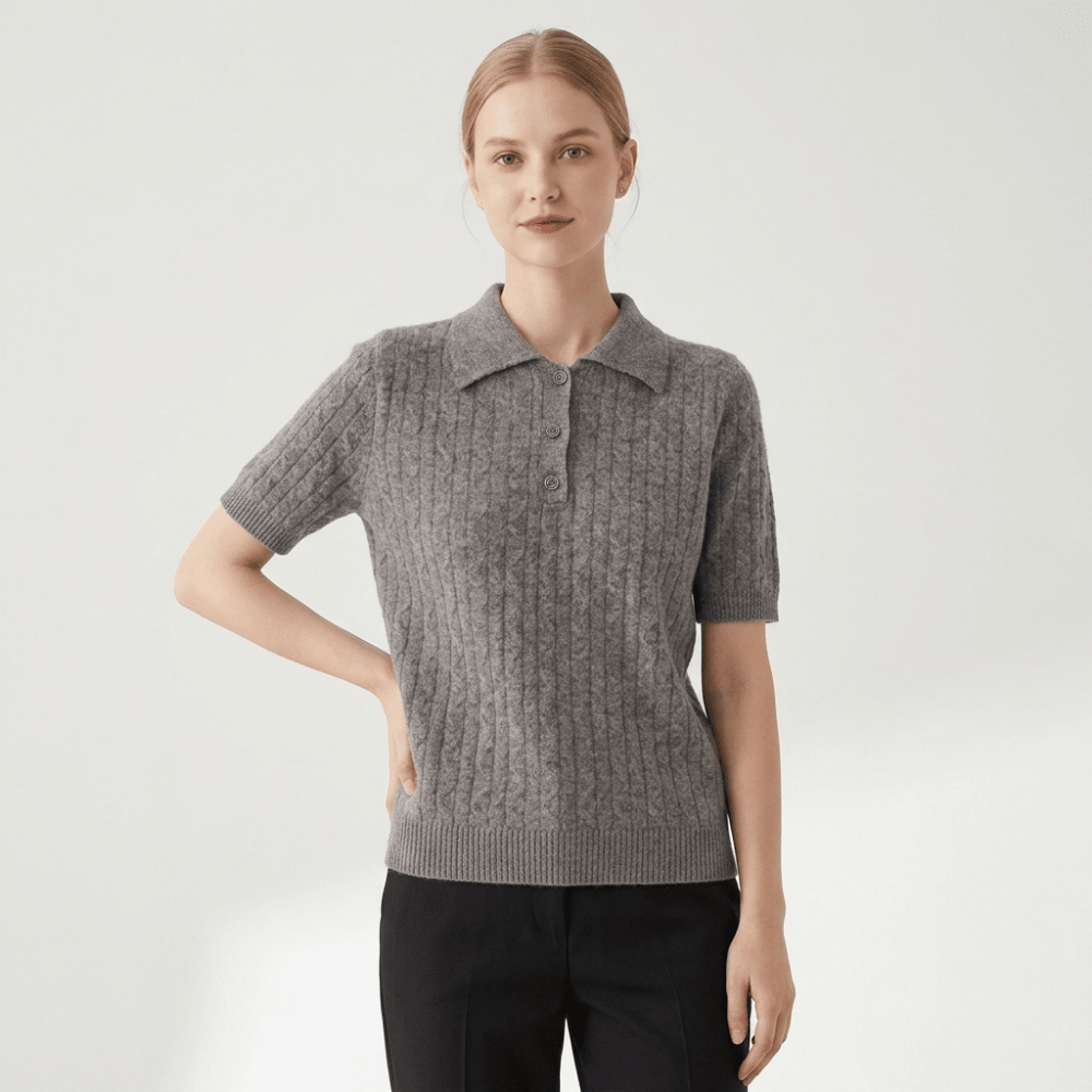 Solstice – Cashmere Wool Polo - Hilltop Nord