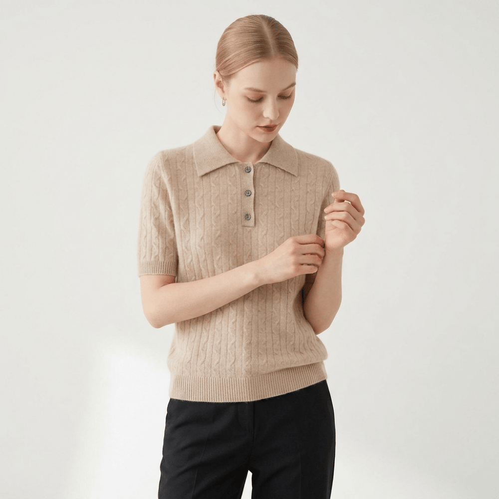 Solstice – Cashmere Wool Polo - Hilltop Nord