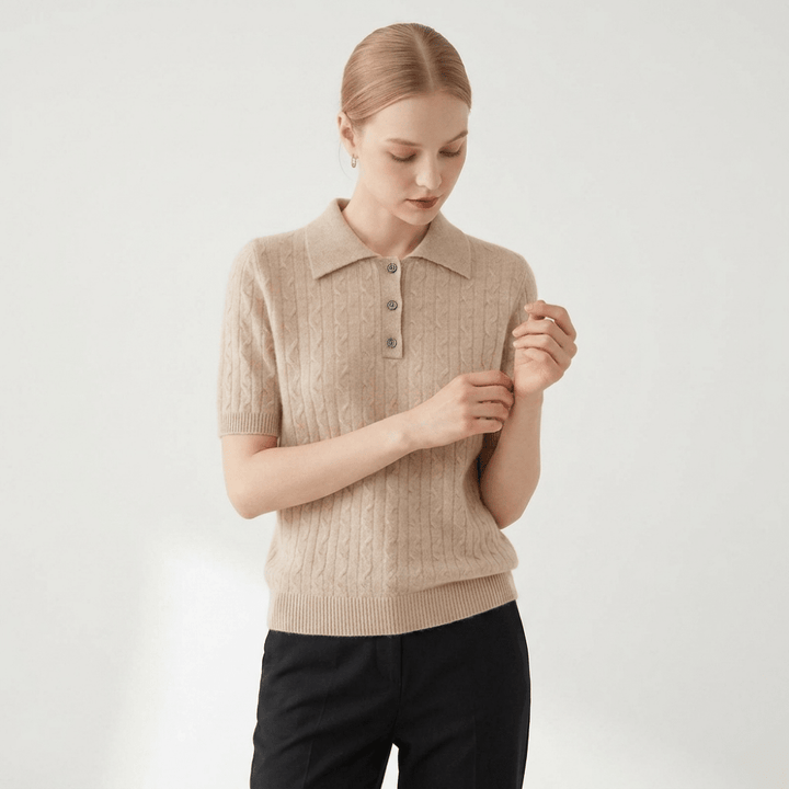 Solstice – Cashmere Wool Polo - Hilltop Nord