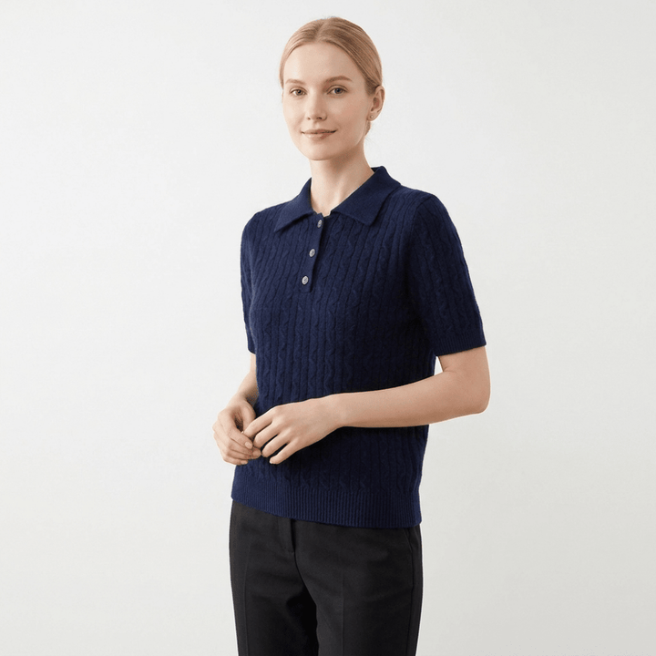 Solstice – Cashmere Wool Polo - Hilltop Nord