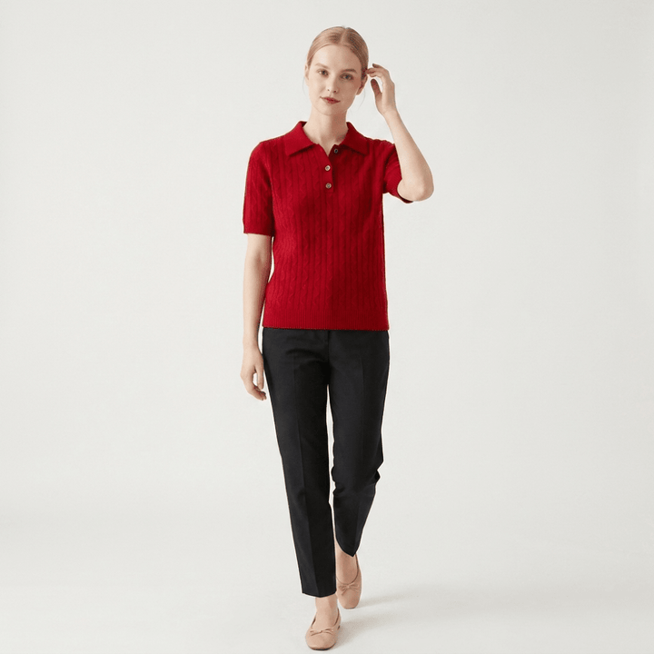 Solstice – Cashmere Wool Polo - Hilltop Nord