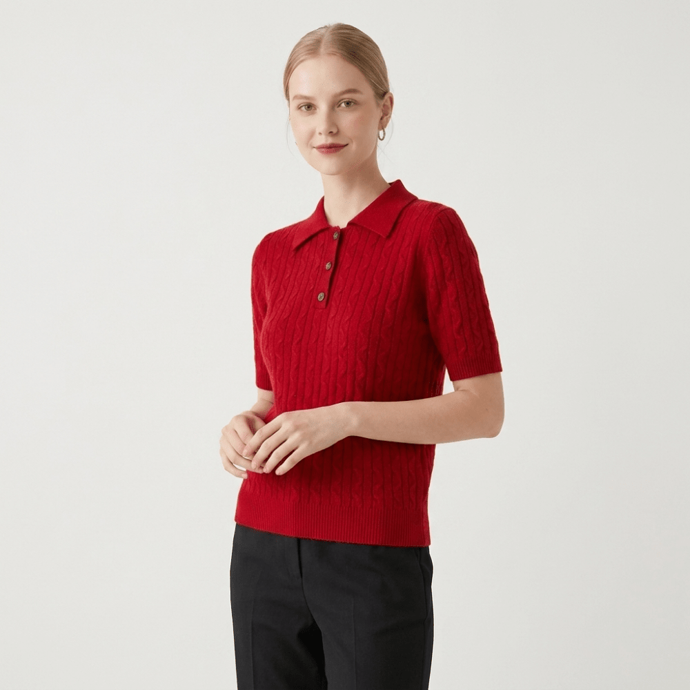 Solstice – Cashmere Wool Polo - Hilltop Nord