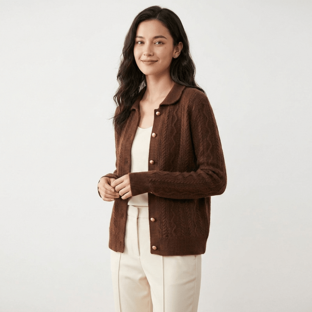Wavecrest – Cashmere Wool Cardigan - Hilltop Nord