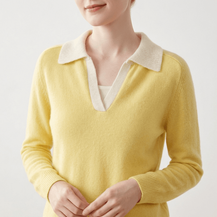 Equinox – Cashmere Wool Polo Sweater - Hilltop Nord