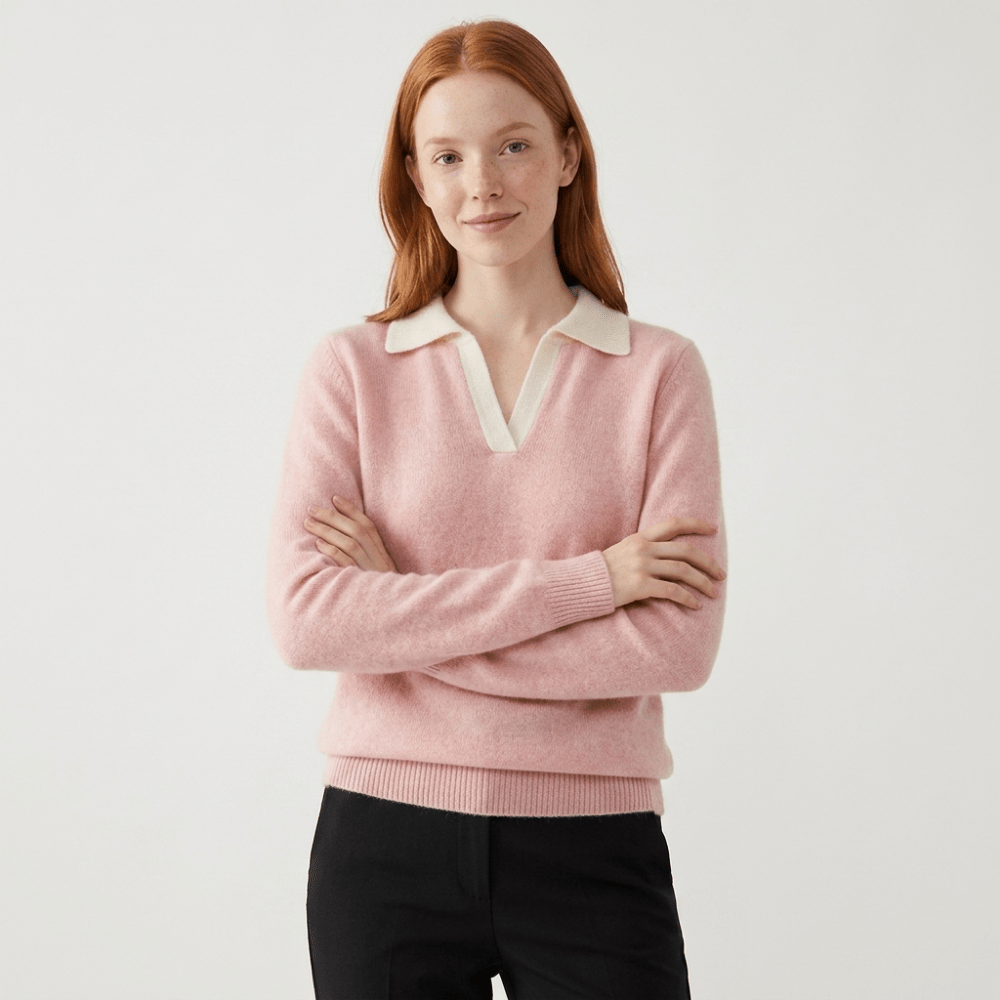 Equinox – Cashmere Wool Polo Sweater - Hilltop Nord