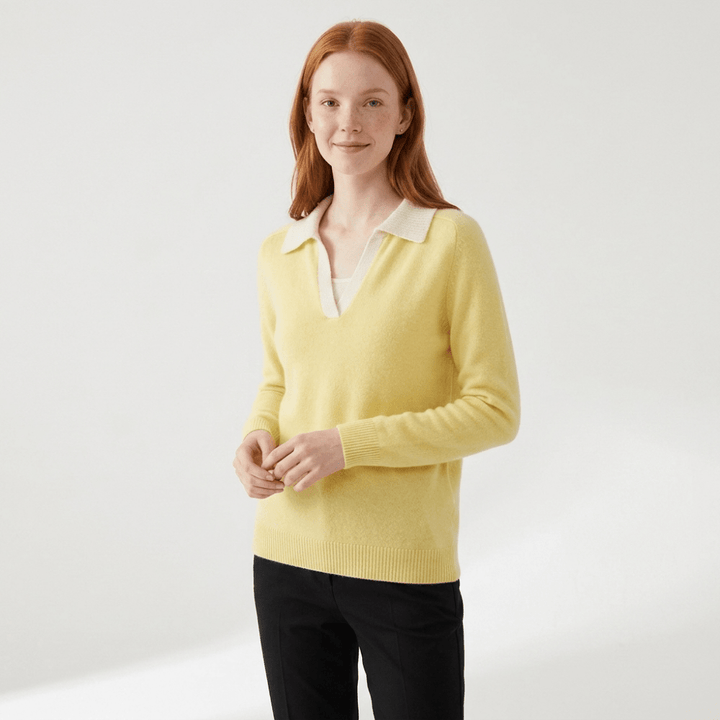 Equinox – Cashmere Wool Polo Sweater - Hilltop Nord