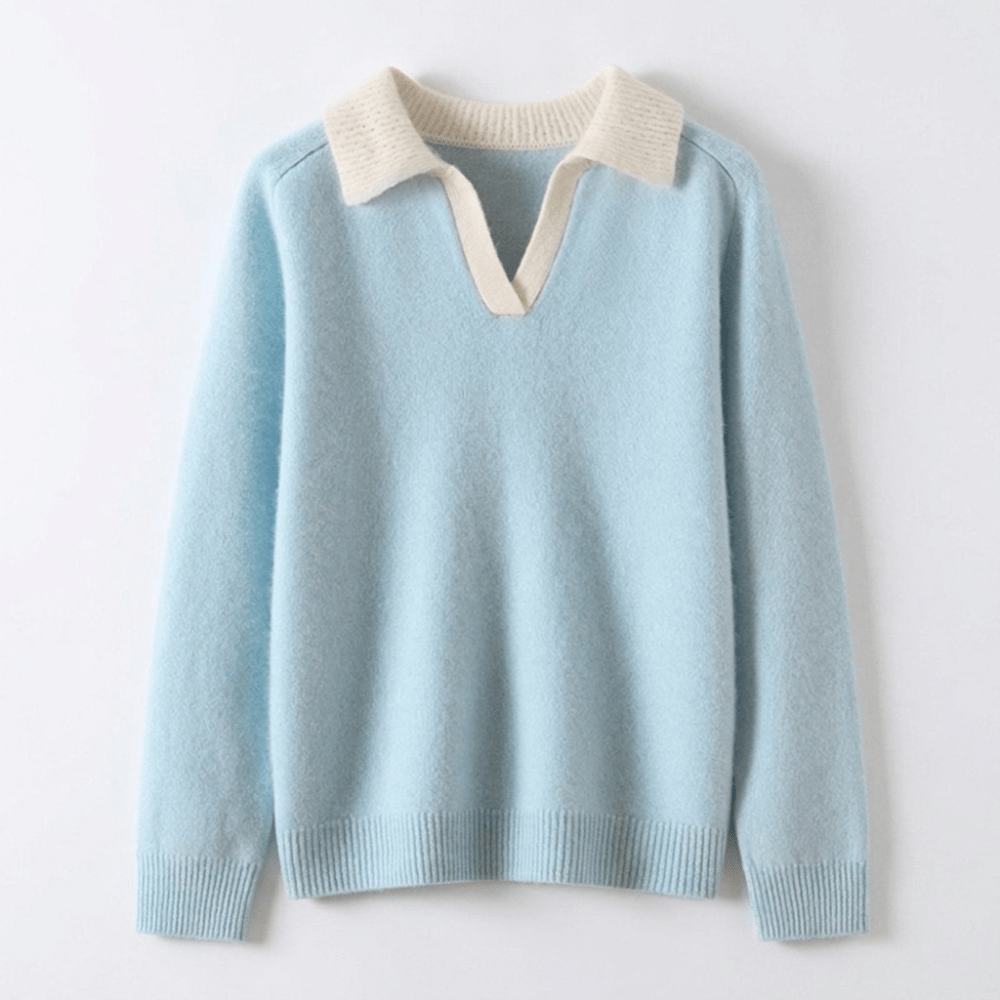 Equinox – Cashmere Wool Polo Sweater - Hilltop Nord