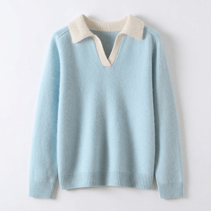 Equinox – Cashmere Wool Polo Sweater - Hilltop Nord