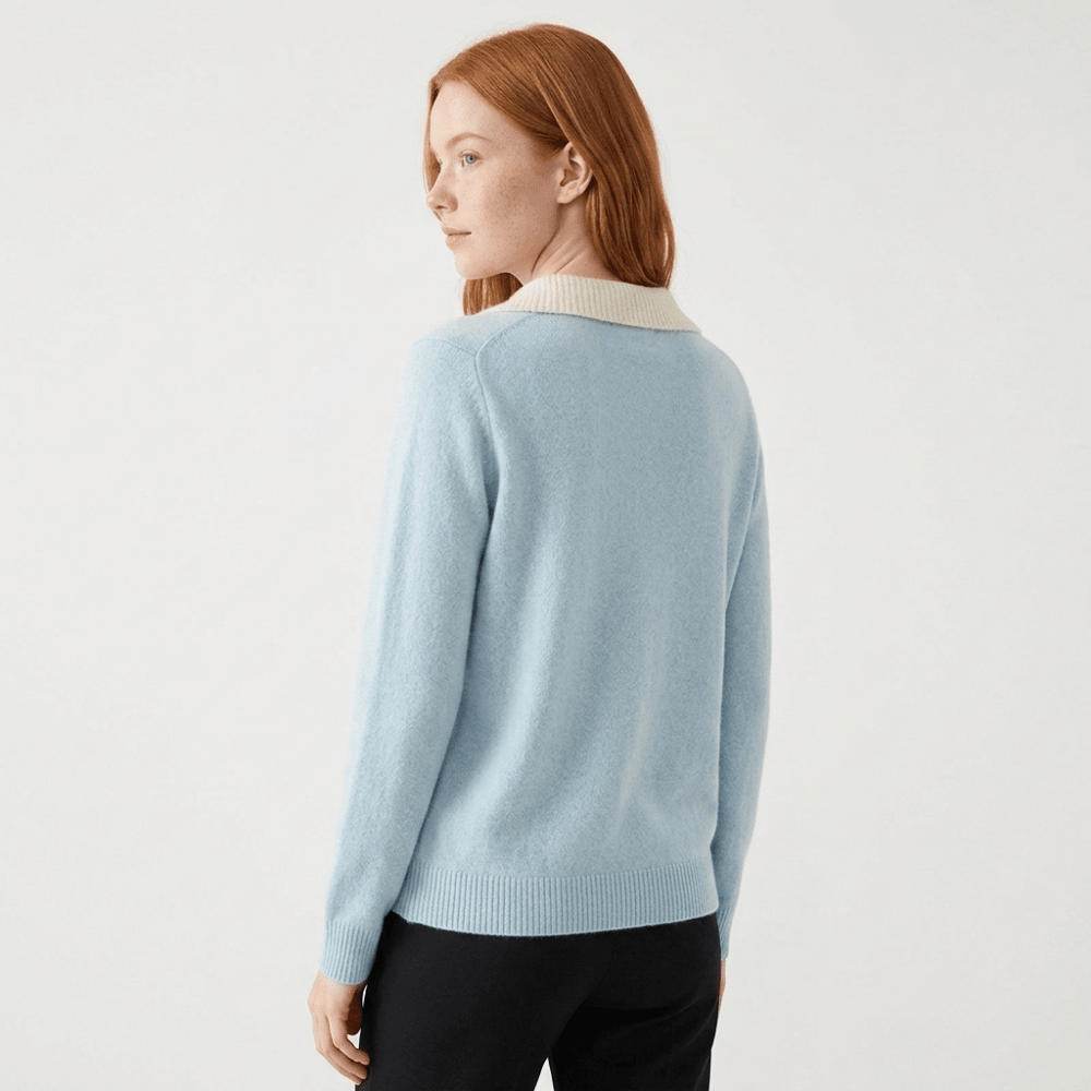Equinox – Cashmere Wool Polo Sweater - Hilltop Nord