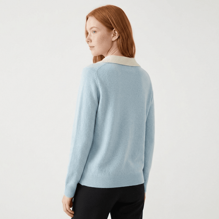 Equinox – Cashmere Wool Polo Sweater - Hilltop Nord