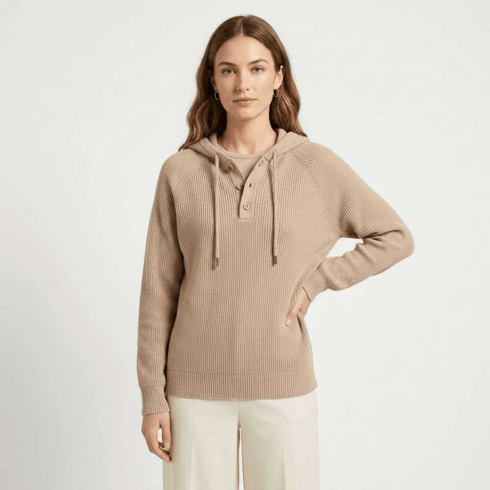 Loomhaven – Cashmere Wool Hooded Cardigan - Hilltop Nord