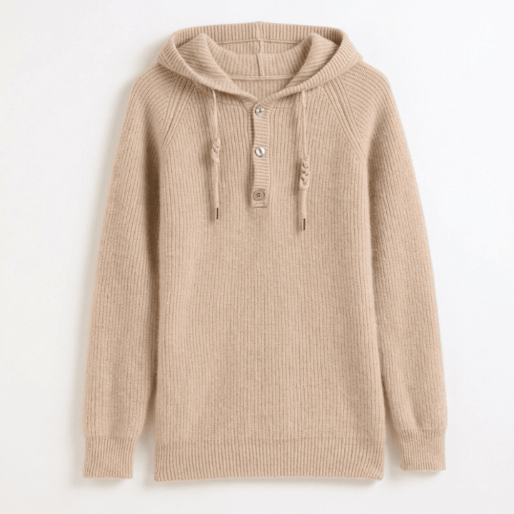 Loomhaven – Cashmere Wool Hooded Cardigan - Hilltop Nord