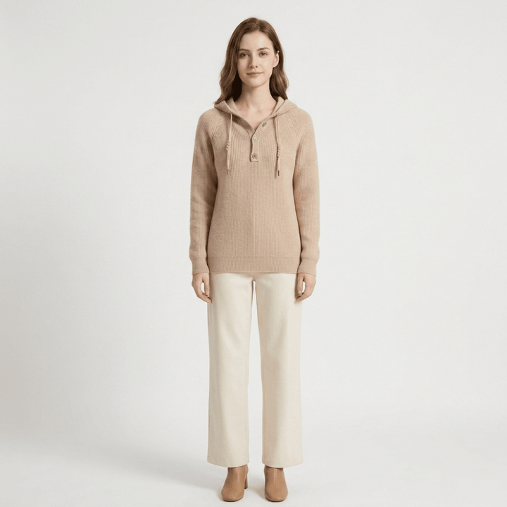Loomhaven – Cashmere Wool Hooded Cardigan - Hilltop Nord