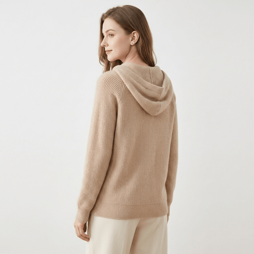 Loomhaven – Cashmere Wool Hooded Cardigan - Hilltop Nord