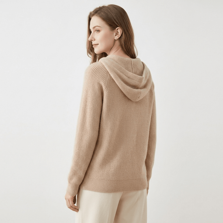 Loomhaven – Cashmere Wool Hooded Cardigan - Hilltop Nord
