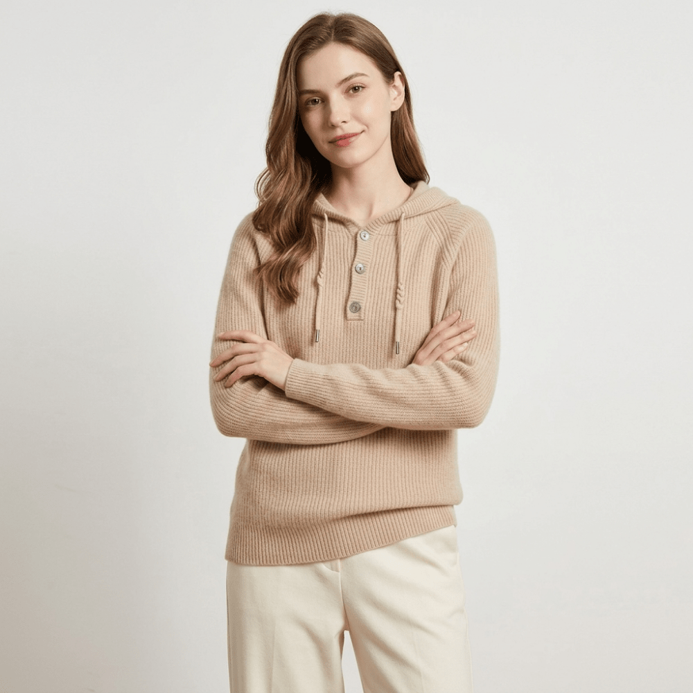 Loomhaven – Cashmere Wool Hooded Cardigan - Hilltop Nord