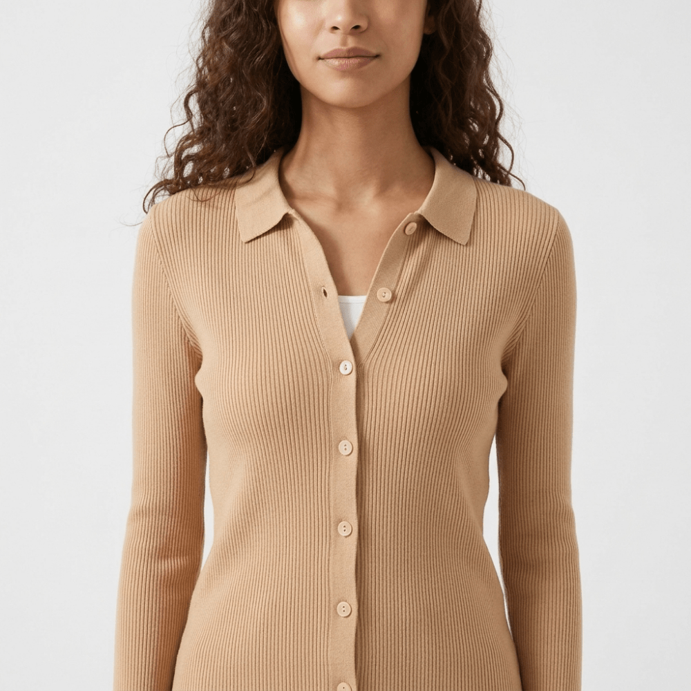 Baythread – Mulberry Silk Collared Cardigan - Hilltop Nord
