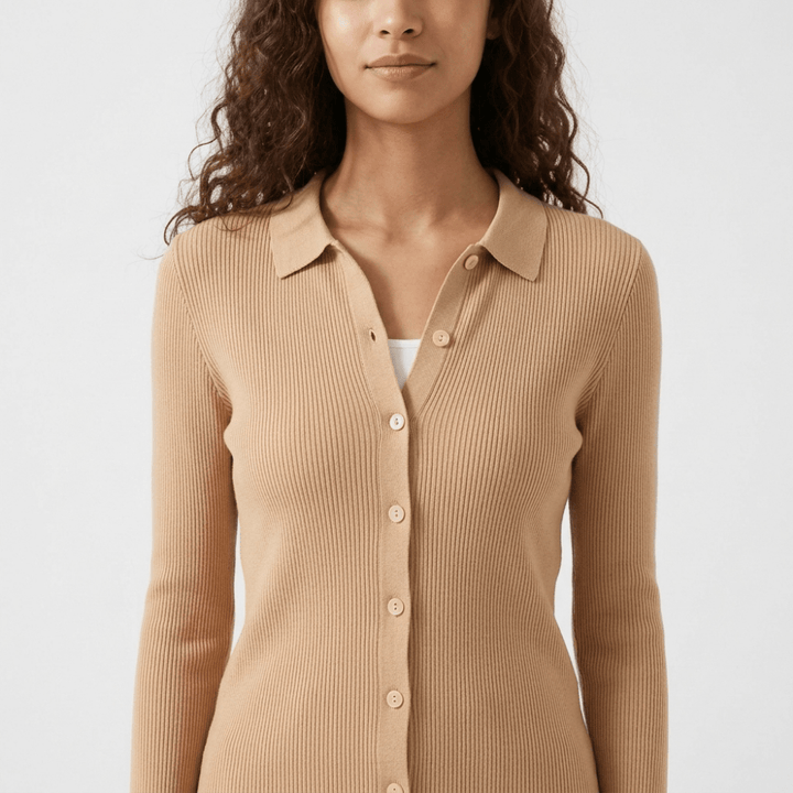 Baythread – Mulberry Silk Collared Cardigan - Hilltop Nord