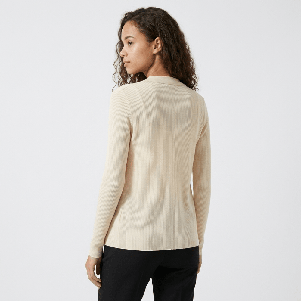 Baythread – Mulberry Silk Collared Cardigan - Hilltop Nord