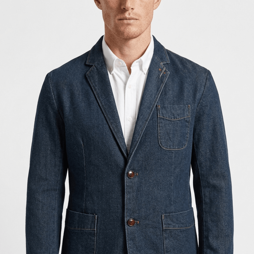 Crestward – Cotton Denim Blazer - Hilltop Nord