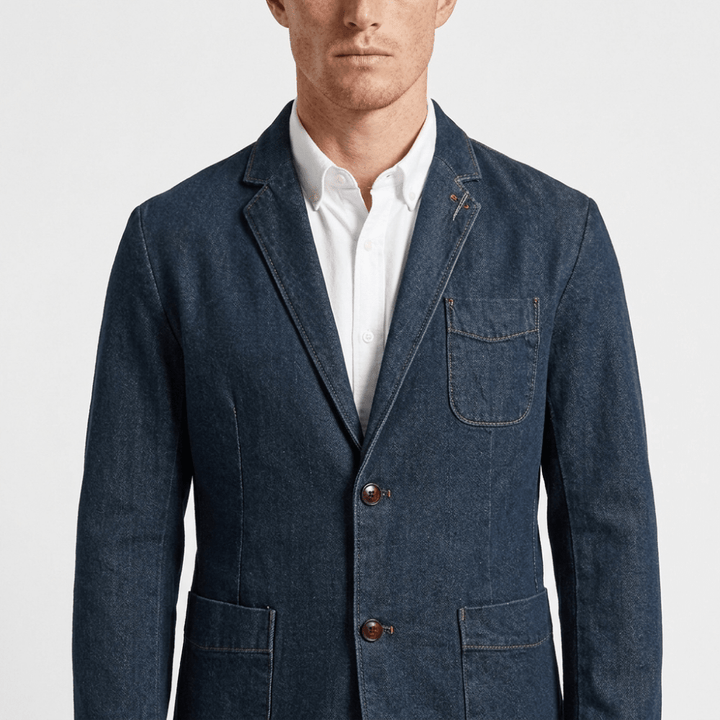 Crestward – Cotton Denim Blazer - Hilltop Nord