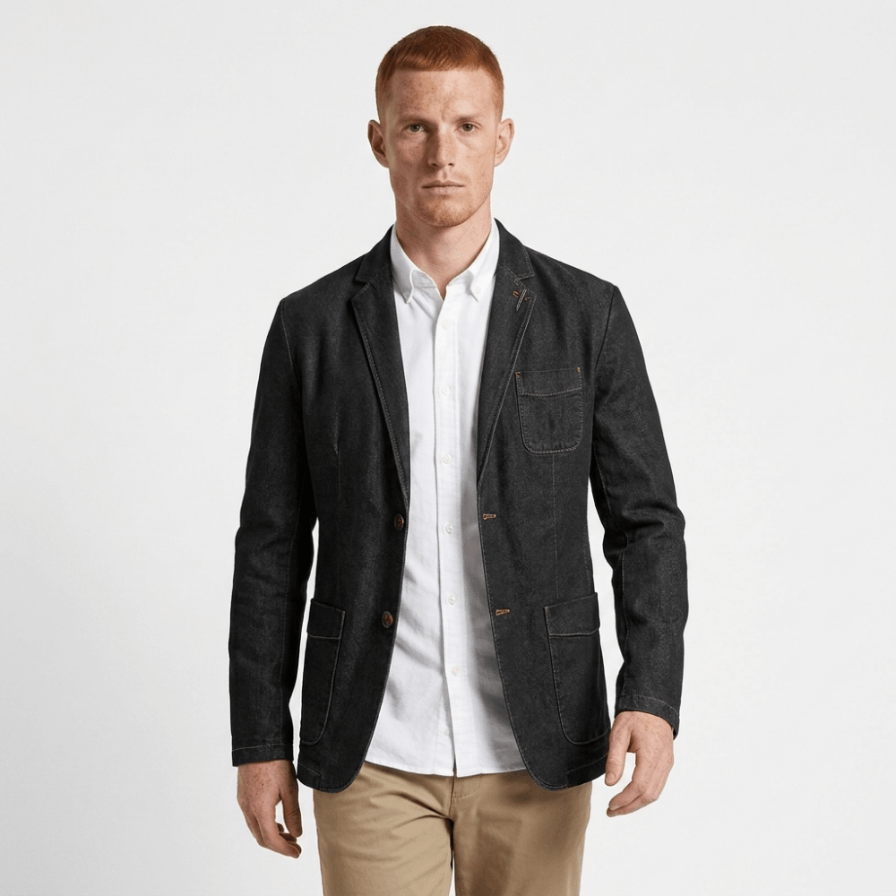 Crestward – Cotton Denim Blazer - Hilltop Nord