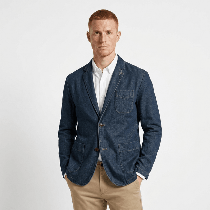 Crestward – Cotton Denim Blazer - Hilltop Nord