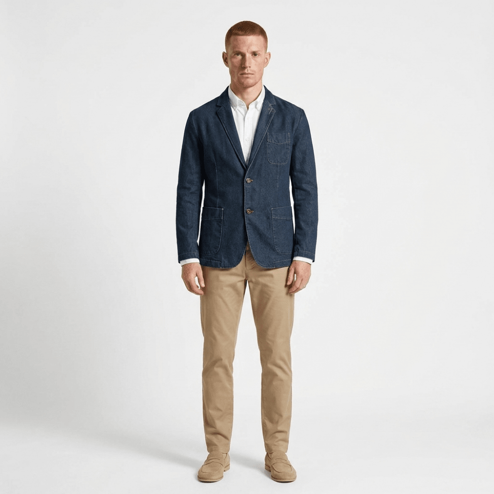Crestward – Cotton Denim Blazer - Hilltop Nord