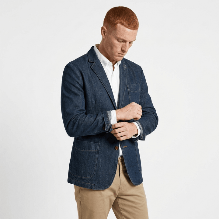Crestward – Cotton Denim Blazer - Hilltop Nord