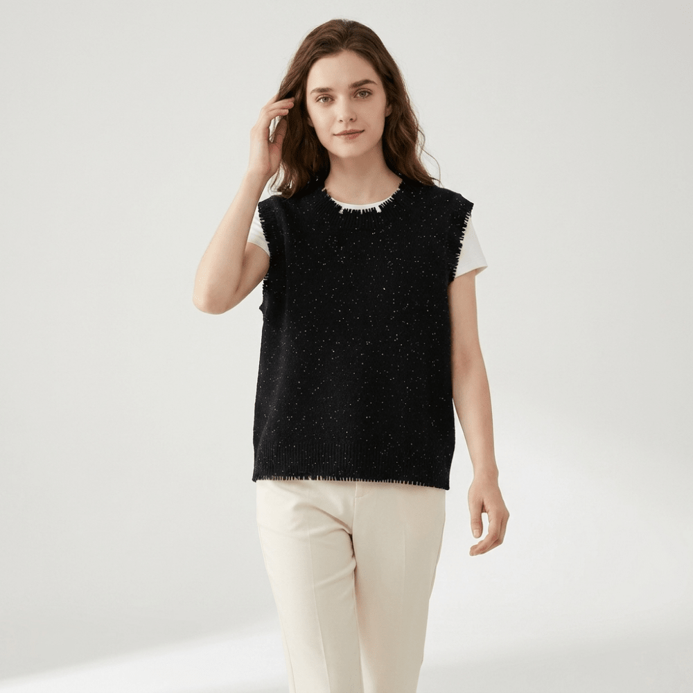 Polka – Cashmere Wool Vest - Hilltop Nord