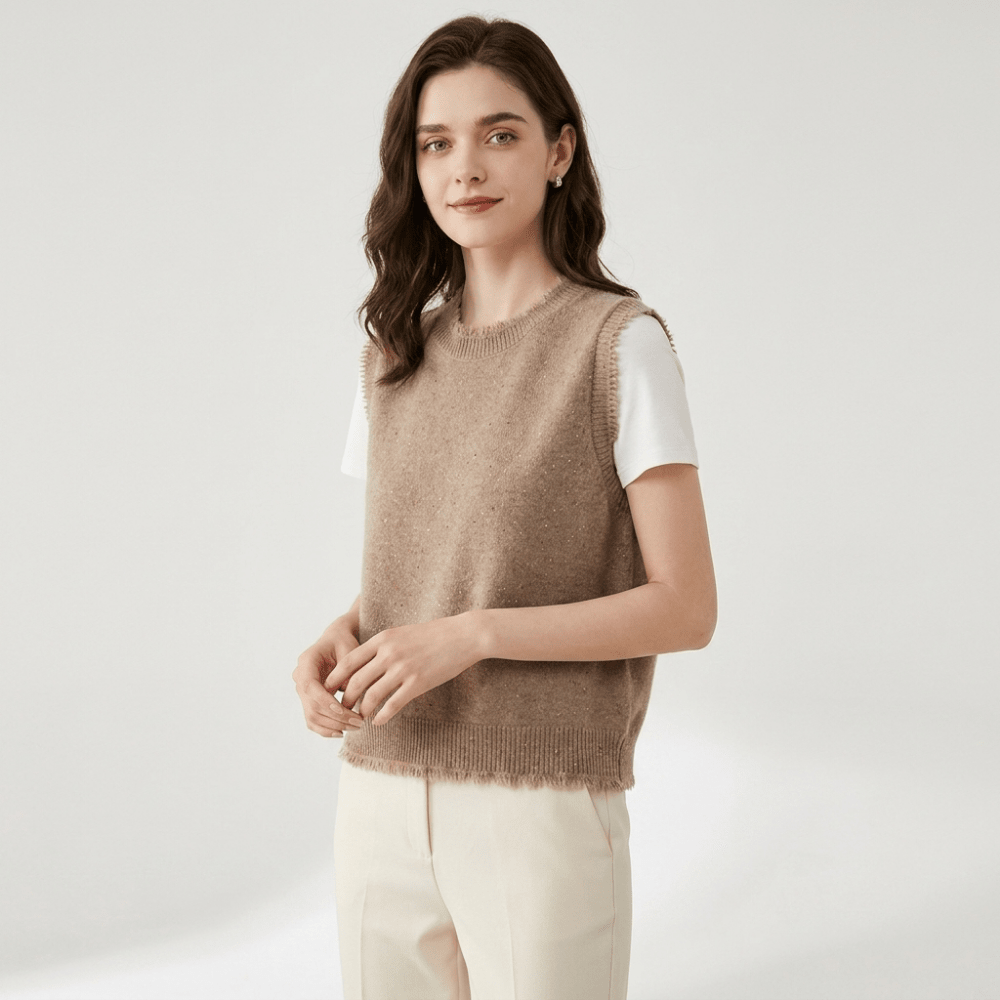Polka – Cashmere Wool Vest - Hilltop Nord