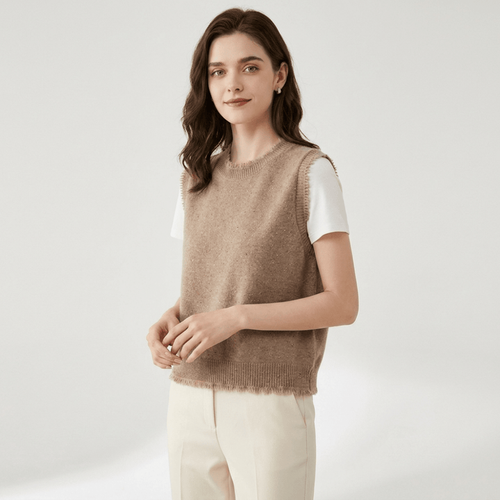 Polka – Cashmere Wool Vest - Hilltop Nord