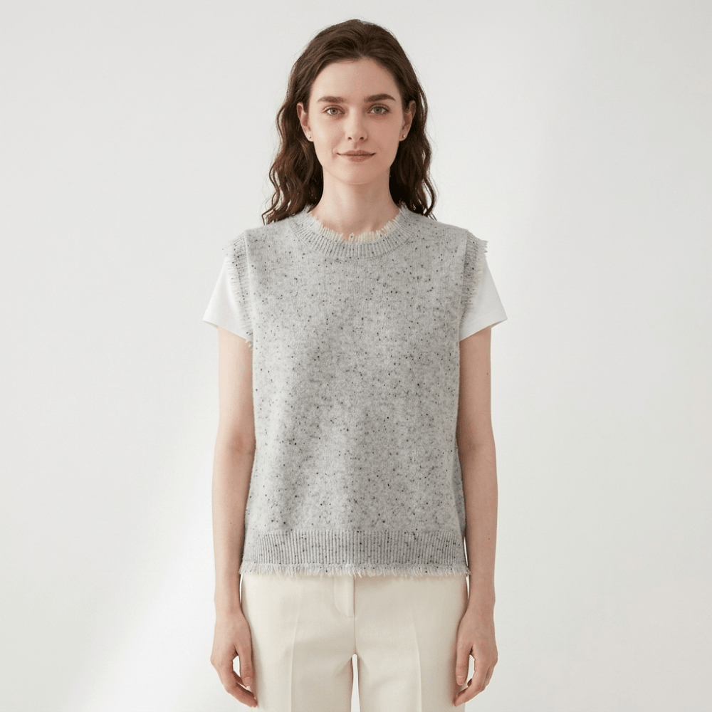 Polka – Cashmere Wool Vest - Hilltop Nord