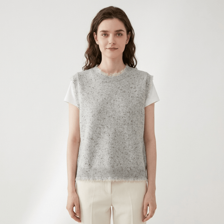 Polka – Cashmere Wool Vest - Hilltop Nord