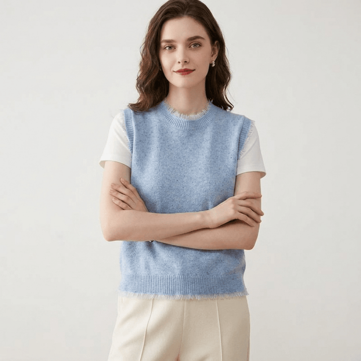 Polka – Cashmere Wool Vest - Hilltop Nord