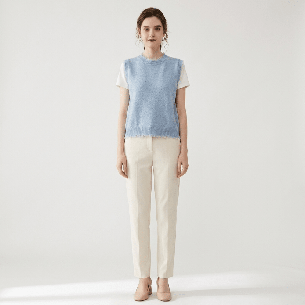Polka – Cashmere Wool Vest - Hilltop Nord