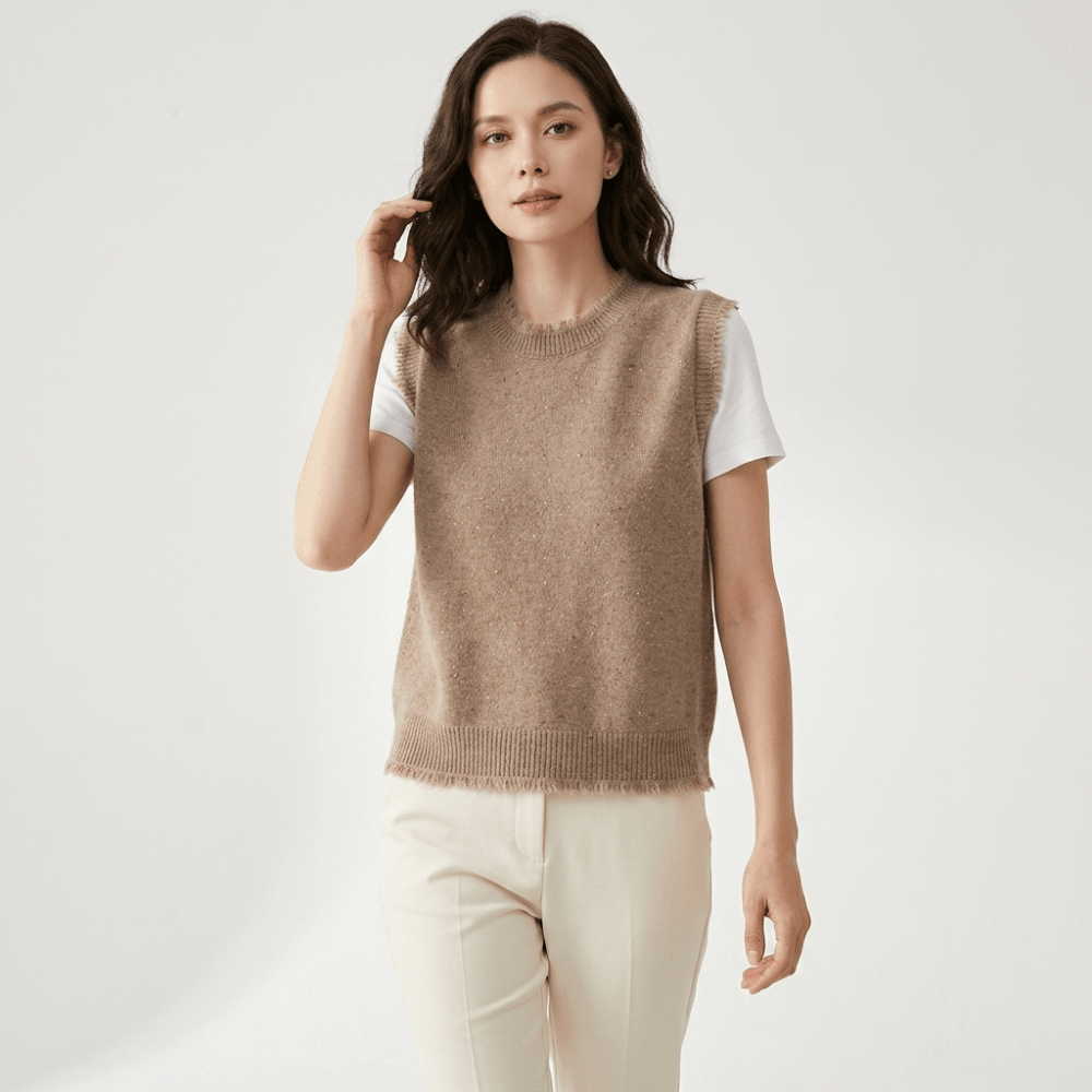 Polka – Cashmere Wool Vest - Hilltop Nord