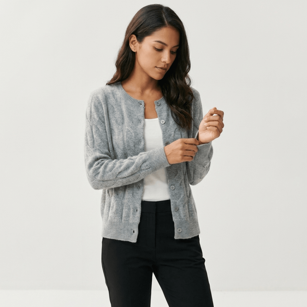 Ridgecable – Cashmere Wool Cardigan - Hilltop Nord