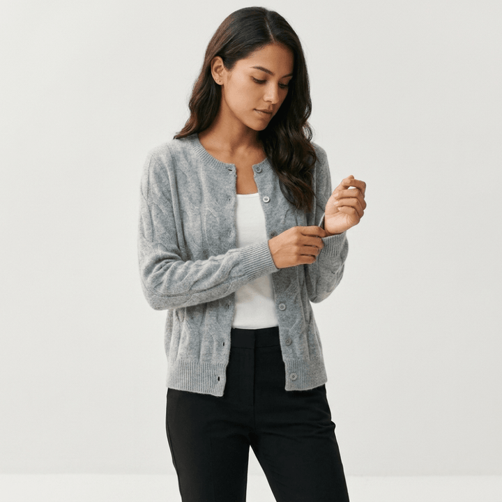 Ridgecable – Cashmere Wool Cardigan - Hilltop Nord