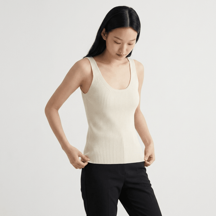 Fiona – Cashmere Wool Tank Top - Hilltop Nord